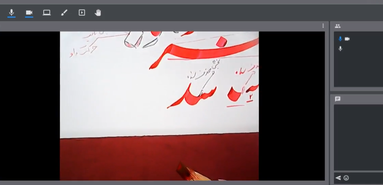 کلاس مجازی آنلاین آموزش خوشنویسی- خط نستعلیق - جلسه28 بخش اول