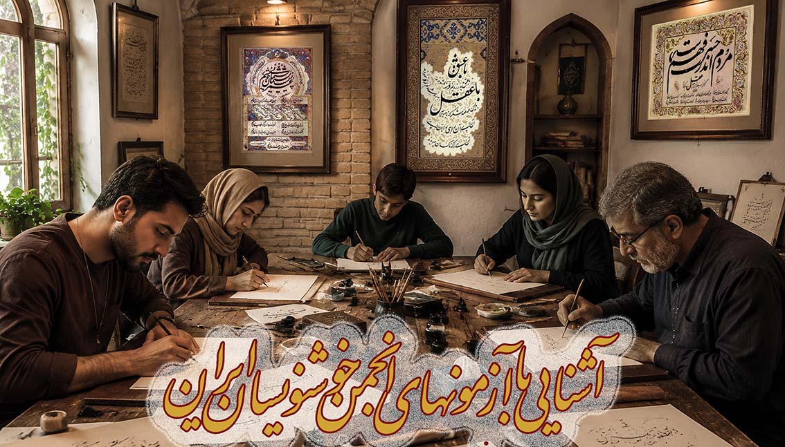 دوره آفلاین آشنایی با آزمونهای انجمن خوشنویسان ایران و نکات آزمونی